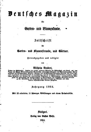 Deutsches Magazin für Garten- und Blumenkunde