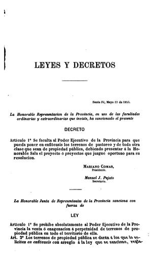Compilación de leyes, decretos y demás disposiciones que sobre tierras ...
