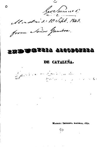 Industria Algodonera de Cataluña