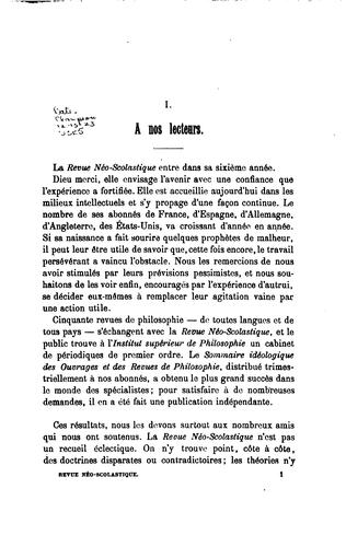 Revue néoscolastique