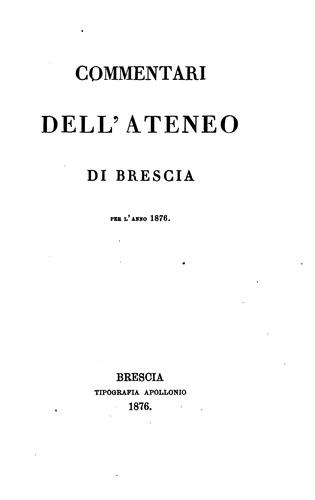 Commentari dell'Ateneo di Brescia