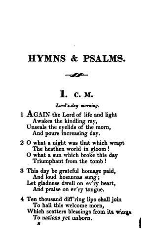 A selection of hymns and psalms for Christian worship, by H.E. Howse, junr