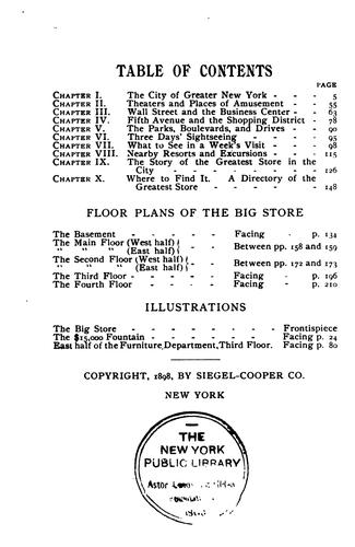 A Birds-eye View of Greater New York and Its Most Magnificent Store: Being a Concise and ...