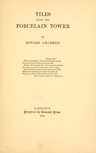 Tiles from the Porcelain tower