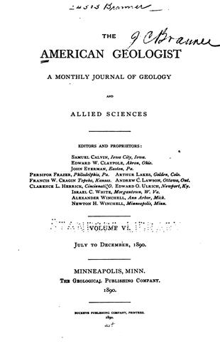 The American Geologist: A Monthly Journal of Geology and Allied Sciences ...