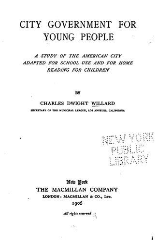 City Government for Young People ...