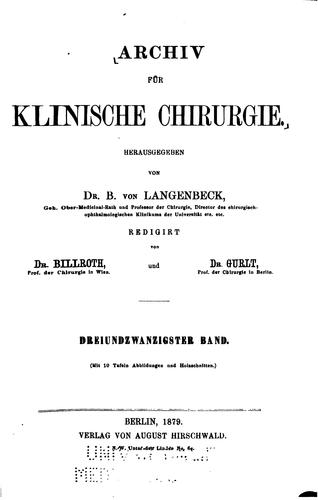 Archiv für klinische Chirurgie