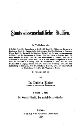 Staatswissenschaftliche Studien