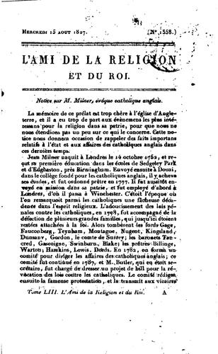 L'ami de la religion et du roi
