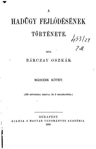 A hadügy fejlődésének története
