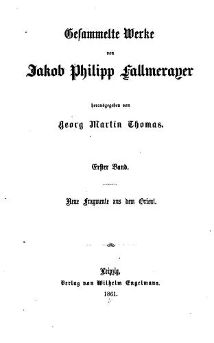 Gesammelte Werke v. 3