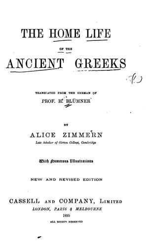 The Home Life of the Ancient Greeks