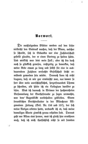 Goethes politische Lehrjahre: ein ... Vortrag mit ... einem Anhang: Goethe als Historiker