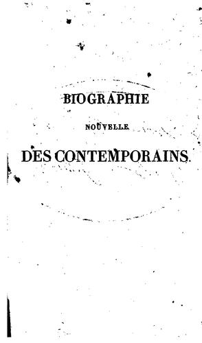 Biographie nouvelle des Contemporains