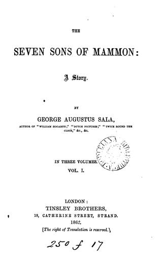 The seven sons of Mammon: A Story