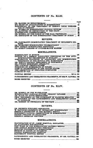 The British Journal of Homoeopathy