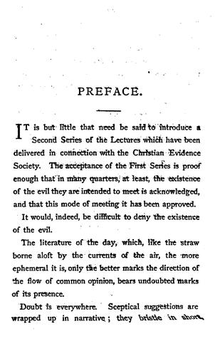 Christian evidence lectures