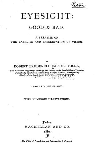 Eyesight: good & bad