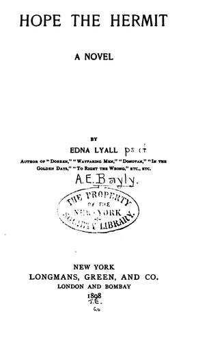 Hope, the Hermit: A Novel