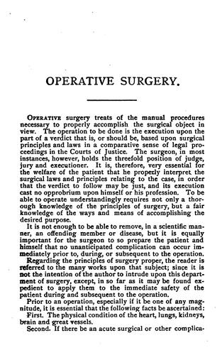 Manual of operative surgery v.1