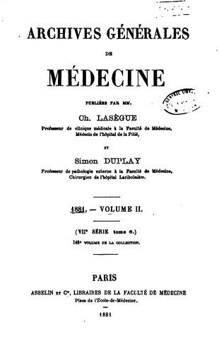Archives générales de médecine