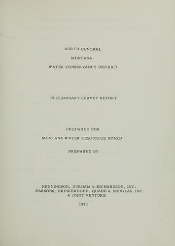 North Central Montana Water Conservancy District