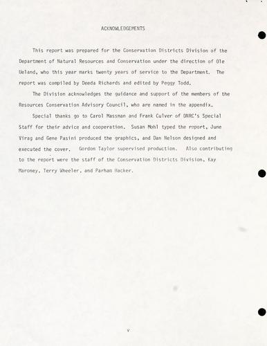 Montana resource conservation plan, 1981-1985