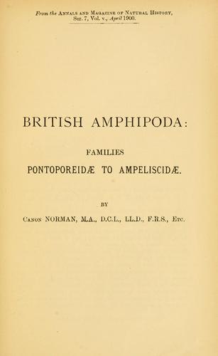British Amphipoda
