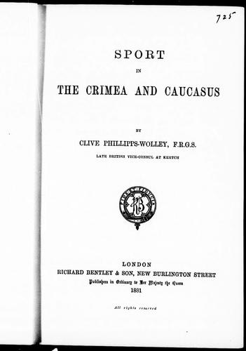 Sport in the Crimea and Caucasus