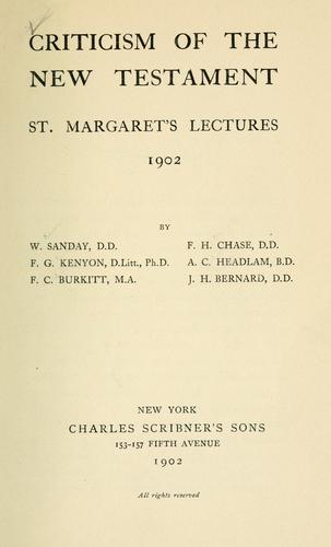 Criticism of the New Testament