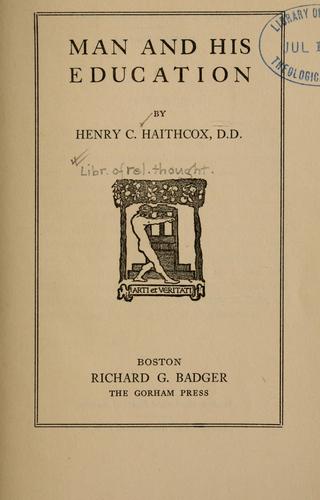 Man and His Education.