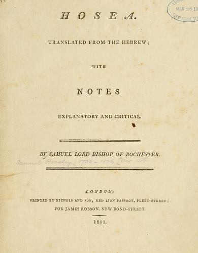 Hosea