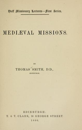 Mediaeval missions
