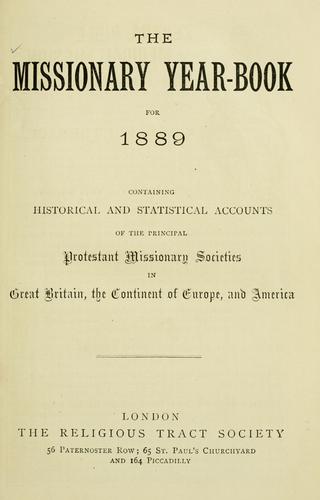 The Missionary year-book for 1889