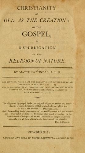 Christianity as old as the creation