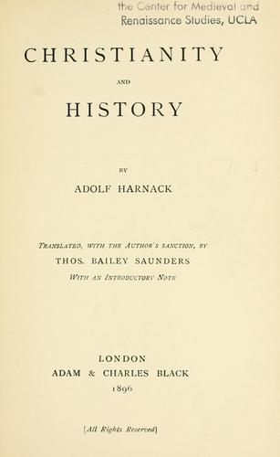 Christianity and history