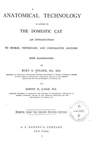 Anatomical technology as applied to the domestic cat