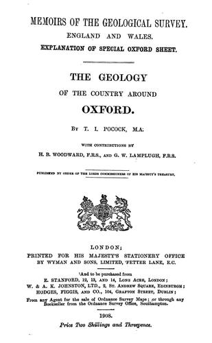 The geology of the country around Oxford