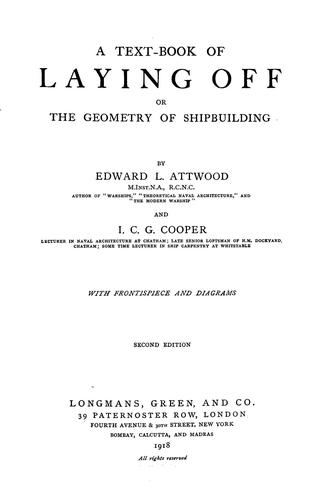 A text-book of laying off