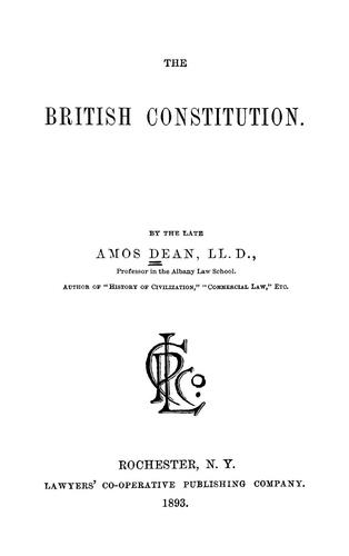 The British Constitution.