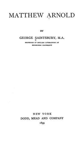 Matthew Arnold