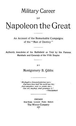 Military career of Napoleon the Great