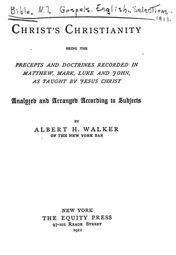 Christ's Christianity