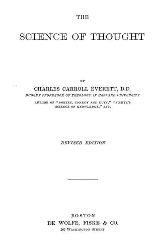 The science of thought