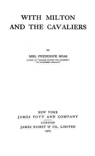 With Milton and the cavaliers