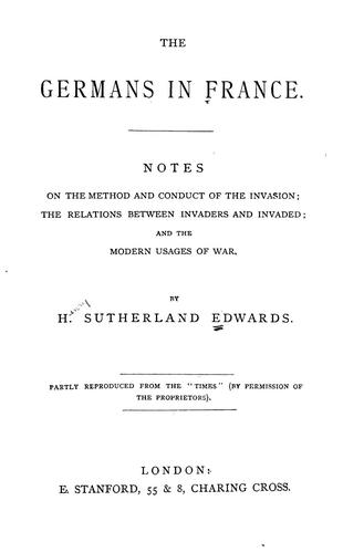 The Germans in France