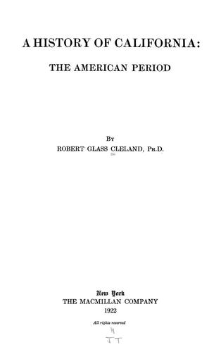 A history of California