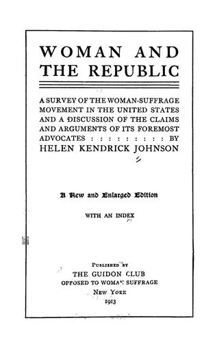 Woman and the republic