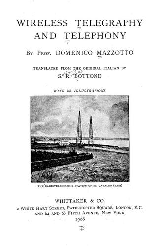 Wireless telegraphy and telephony