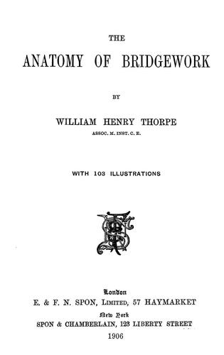 The anatomy of bridgework